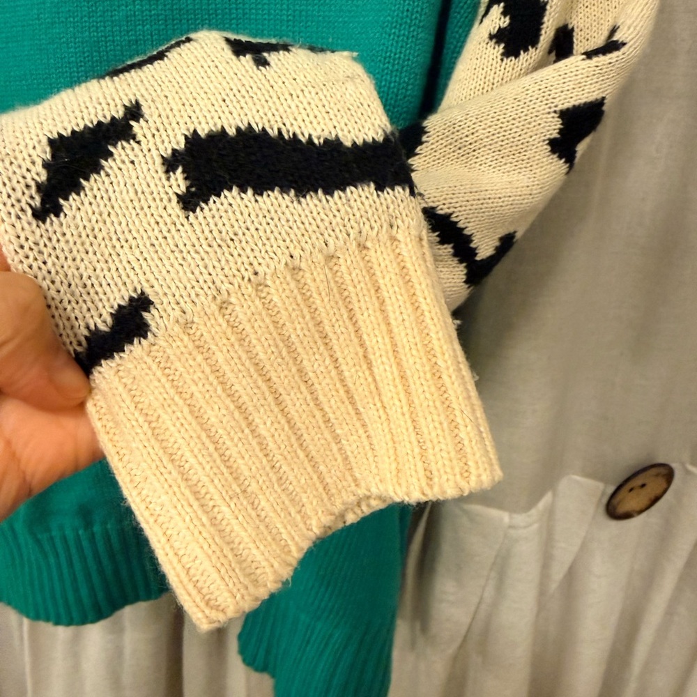 Green Leopard Sweater - Picture 5 of 8